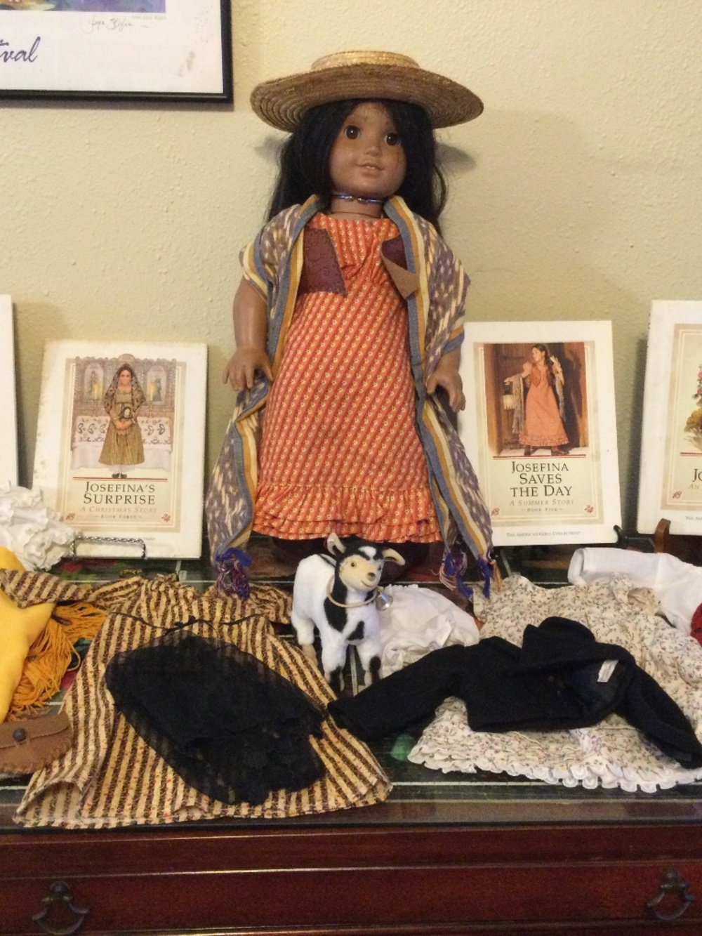 American Girl Doll Josefina Doll With Accessories Preowned